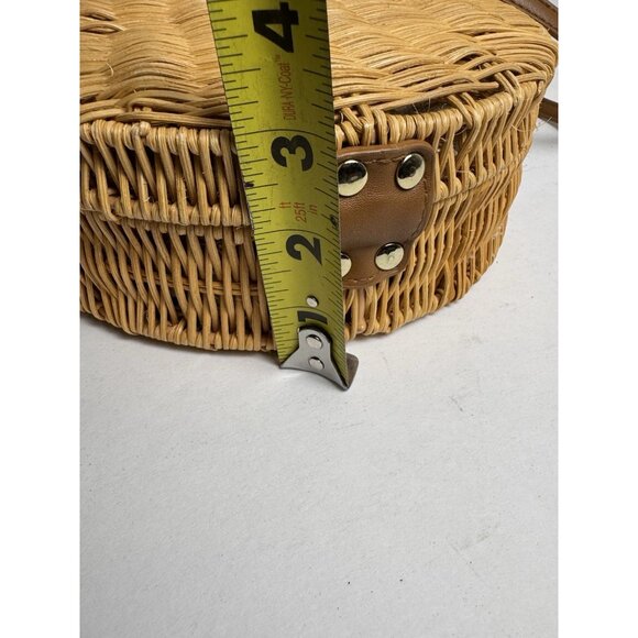 Zara Basics Round Raffia Crossbody Bag - Picture 10 of 10